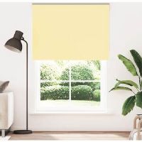 17 Stories Roller Blind Blackout Fabric Polyester Yellow 145cmW x 210cmL