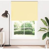 17 Stories Roller Blind Blackout Fabric Polyester Yellow 150cmW x 210cmL