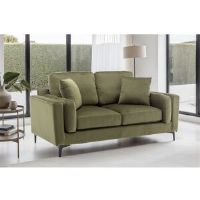 Fairmont Park Velvet Sofa Sage Green 85cm H X 166cm W X 90cm D