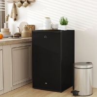 Brayden Studio 0.1m³ L Freestanding Mini Fridge with Freezer Black 84cm H X 47.5cm W X 44.2cm D