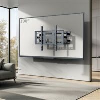 Symple Stuff Tv Wall Mount For 40-85 Inch Led Lcd, Swivels Tilts Extends Double Arm Full Motion Tv Wall Bracket Holds Up To 100kg, Max Vesa 600x400mm Black 85.5