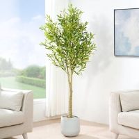 The Seasonal Aisle Andreita Faux Olive Tree in Pot 160cm H x 30cm W x 30cm D