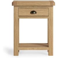 Union Rustic Murphys Oak 1 Drawer Telephone Table Medium Wood 75cm H X 60cm W X 30cm D