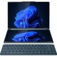 LENOVO Yoga Book 9 U7 14" 2 in 1 Laptop - IntelCore? Ultra 7, 1 TB SSD, Teal, Blue