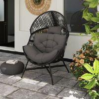 World Menagerie Egg Chair with Stand 141cm H X 95cm W X 97cm L