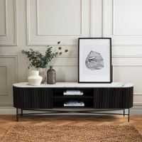 Metro Demetru Fluted Extra Large TV Unit 51cm H x 180cm L x 36cm W
