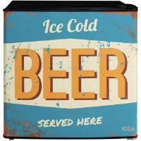 Trent Austin Design Kuhla KTTF0E6B-1011, Vintage Beer Design 45L Table Top Fridge Black 50cm H X 48cm W X 45cm D