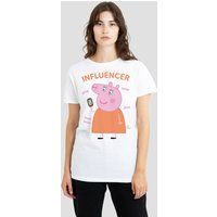 Peppa Pig - Mummy Pig Influencer Womens T-Shirt S-2XL, White
