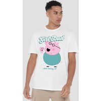 Peppa Pig - Daddy Pig Girl Dad And Loving It Unisex T-Shirt S-5XL, White