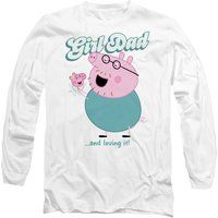 Peppa Pig - Daddy Pig Girl Dad And Loving It Long Sleeve T-Shirt S-2XL, White