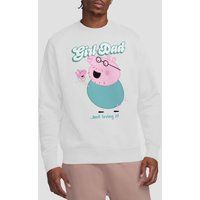 Peppa Pig - Daddy Pig Girl Dad And Loving It Unisex Sweatshirt S-2XL, White