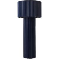Latitude Run Lenny Column Floor Lamp Blue 108.5cm H;108.5cm H