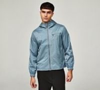 Belier Illusion Print Windbreaker - Grey - Size XS