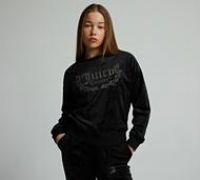 Juicy Couture Girls Crewneck Sweatshirt - Black - Size S/G