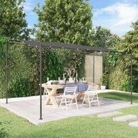 Canopy Anthracite 4x3 m 180 g/m Fabric and Steel