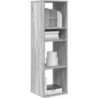 Book Cabinet Grey Sonoma 34x31x112 cm Engineered Wood