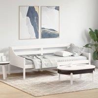 Day Bed without Mattress White 90x200 cm Solid Wood Pine