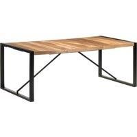 Dining Table 200x100x75 cm Solid Wood with Sheesham Finish