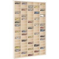 Wall Display Cabinet with 90 Compartments 50.5x4.5x79 cm