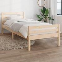 Bed Frame Solid Wood 90x200 cm