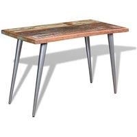 Dining Table Solid Reclaimed Wood 120x60x76 cm