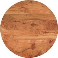 Table Top £60x3.8 cm Round Solid Wood Acacia