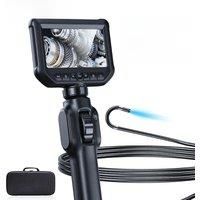 5.5mm/8.5mm Articulating Borescope 1080P 4.3inch IPS Screen Two-Way 360 Steering Endoscope Camera