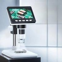 4.3'' Digital Microscope 1000X Zoom 2MP HD Electronic Microscopes Camera Coin Magnifier for
