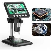 4.3 Digital Microscope 1600X 2MP Coin Microscope Magnifier with 8leds Video Electronic Microscope