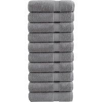 Premium Hand Towels SOLUND 10pcs Grey 50x100cm 600gsm