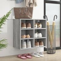 Shoe Cabinet Grey Sonoma 52.5x30x50 cm