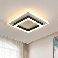 Square Acrylic Ceiling Light Modern Ceiling Lamps,30W Warm Light 3000K,LED Ceiling Lighting for Bedroom Living Room Office