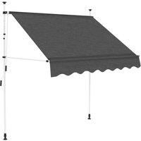 Manual Retractable Awning 150 cm Anthracite