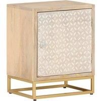 Bedside Cabinet 40x30x50 cm Solid Wood Mango and Iron