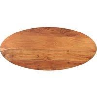 Table Top 140x50x3.8 cm Oval Solid Wood Acacia