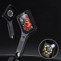 500X Digital Microscope Handheld Microscope with Magnifying Glass 3.0inch Big Screen 2MP for Jewelry