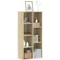Bookcase Sonoma Oak 50x25x105 cm Engineered Wood