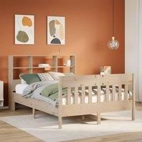 Bed Frame without Mattress 150x200 cm King Size Solid Wood Pine