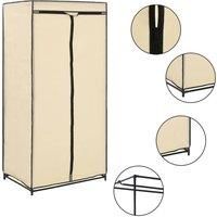 Wardrobe Cream 75x50x160 cm