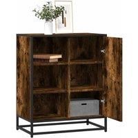 Sideboard Smoked Oak 62x35x76 cm Engineered Wood