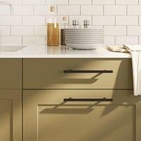 Cabinet Handles 20 pcs Black 160 mm Stainless Steel