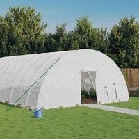 Greenhouse with Steel Frame White 72 m£ 12x6x2.85 m