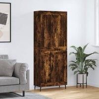 Highboard Smoked Oak 69.5x34x180 cm Engineered Wood