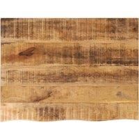 Table Top 70x60x2.5 cm Live Edge Solid Wood Rough Mango
