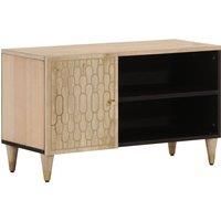 TV Cabinet 80x31x46 cm Solid Wood Mango