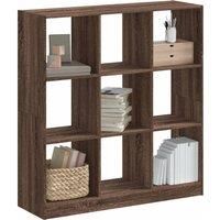 Bookcase Brown Oak 102x32x108 cm Engineered Wood