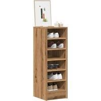 Shoe Cabinet Artisan Oak 32x35x92 cm Engineered Wood