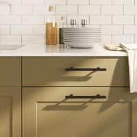 Cabinet Handles 20 pcs Black 128 mm Stainless Steel
