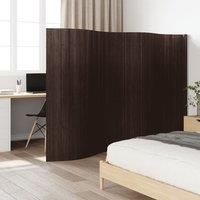 Room DividerDark Brown 165x400 cmBamboo