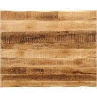 Table Top Live Edge 100x80x2.5 cm Solid Wood Rough Mango